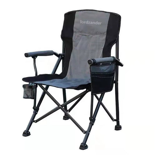 Lordzander Camping Furniture Portable Light Barbecue Fishing Beach Foldable Outdoor Folding Camping Chair